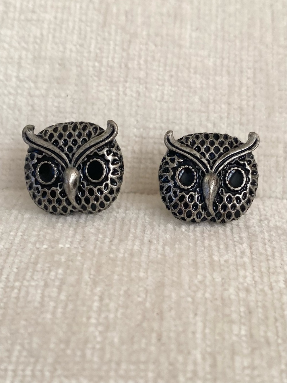 Owl Stud Earrings enamel